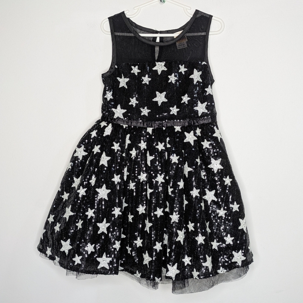 Harajuku Mini for Target black white sequin star sleeveless dress 4/5